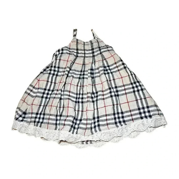Authentic Burberry Linen Girls Dress size 3T - Picture 1 of 6